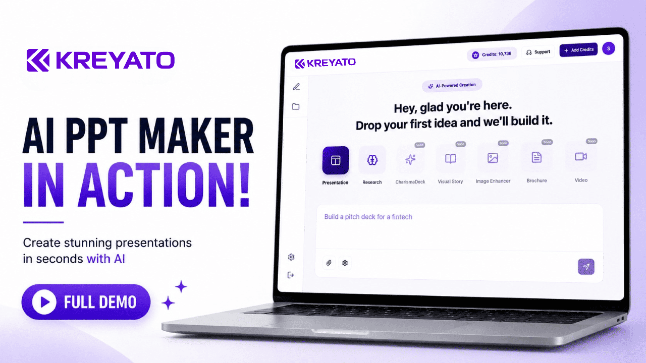Kreyato - Create Presentation in Minutes